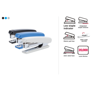 DELI NO.10 STAPLER (ASSORTED) (12 SHEETS) (ASST) WITH REMOVER