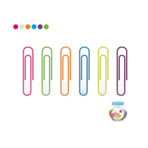 COLOR PAPER CLIP 29MM (ASST) (200/TUBE)