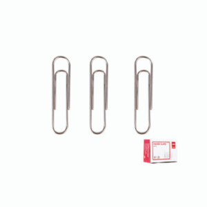 DELI NICKEL PLATED PAPER CLIPS 33MM (1X100)