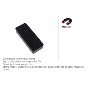 WHITE BOARD ERASER W/MAGNETIC BLACK (125X50MM)