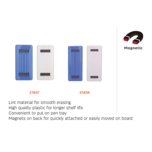 WHITE BOARD ERASER W/MAGNET (112X40MM) SMALL