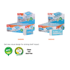 DELI ERASER WHITE (1X30)