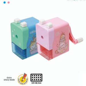 ROTARY PENCIL SHARPENER (BLUE/PINK)