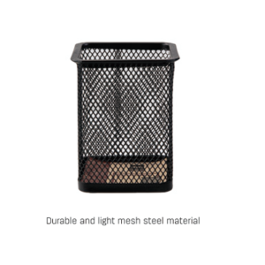 MESH SQUARE PEN HOLDER (80X80X90 MM)